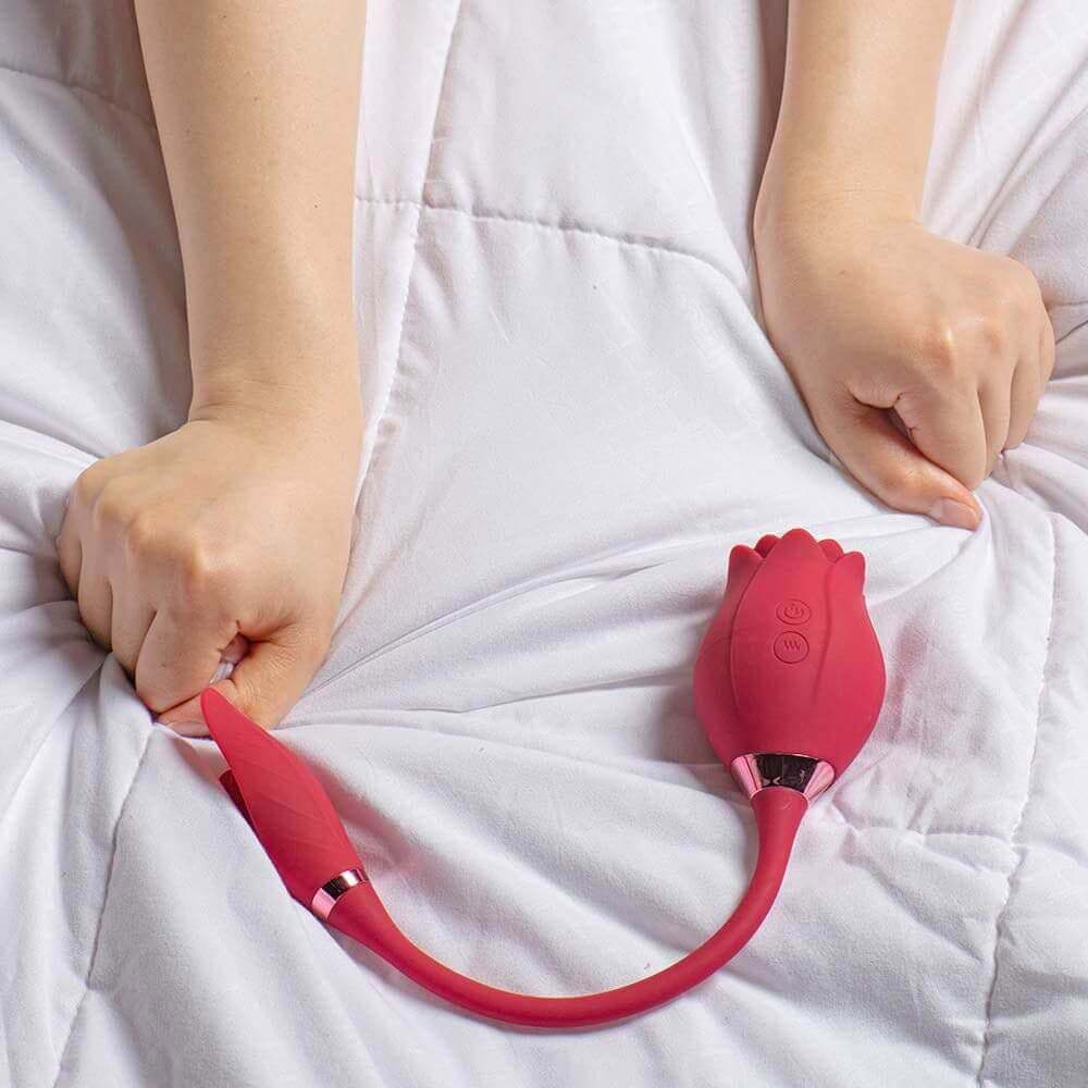 Rose Sucking Vibrator with Love Egg Vibe