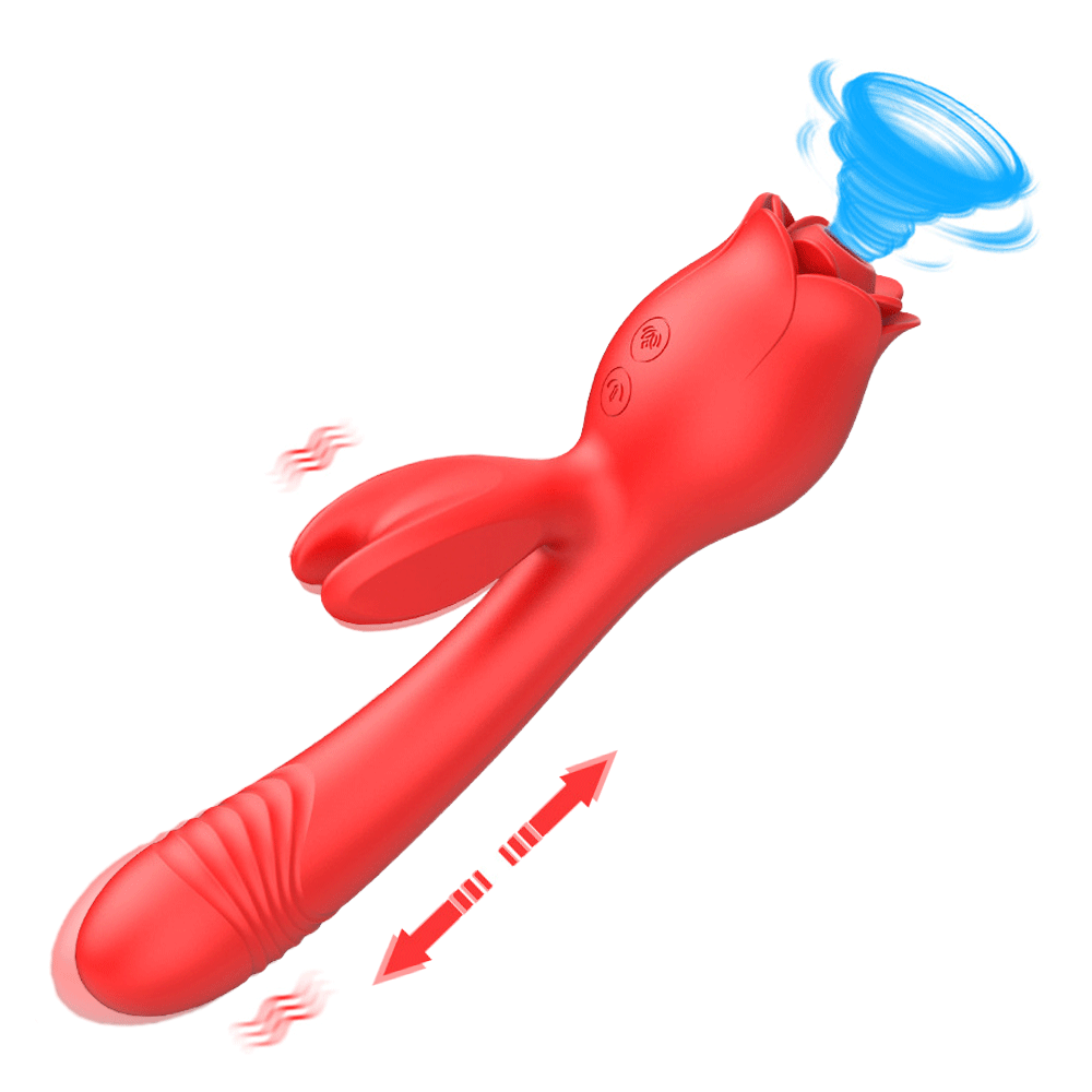 Rabbit Rose Toy: The 3-in-1 Vibrator Sensation