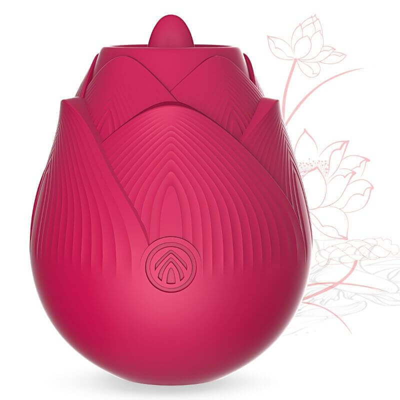 Rose with Tongue: Dual Sensation Adult Toy for Women