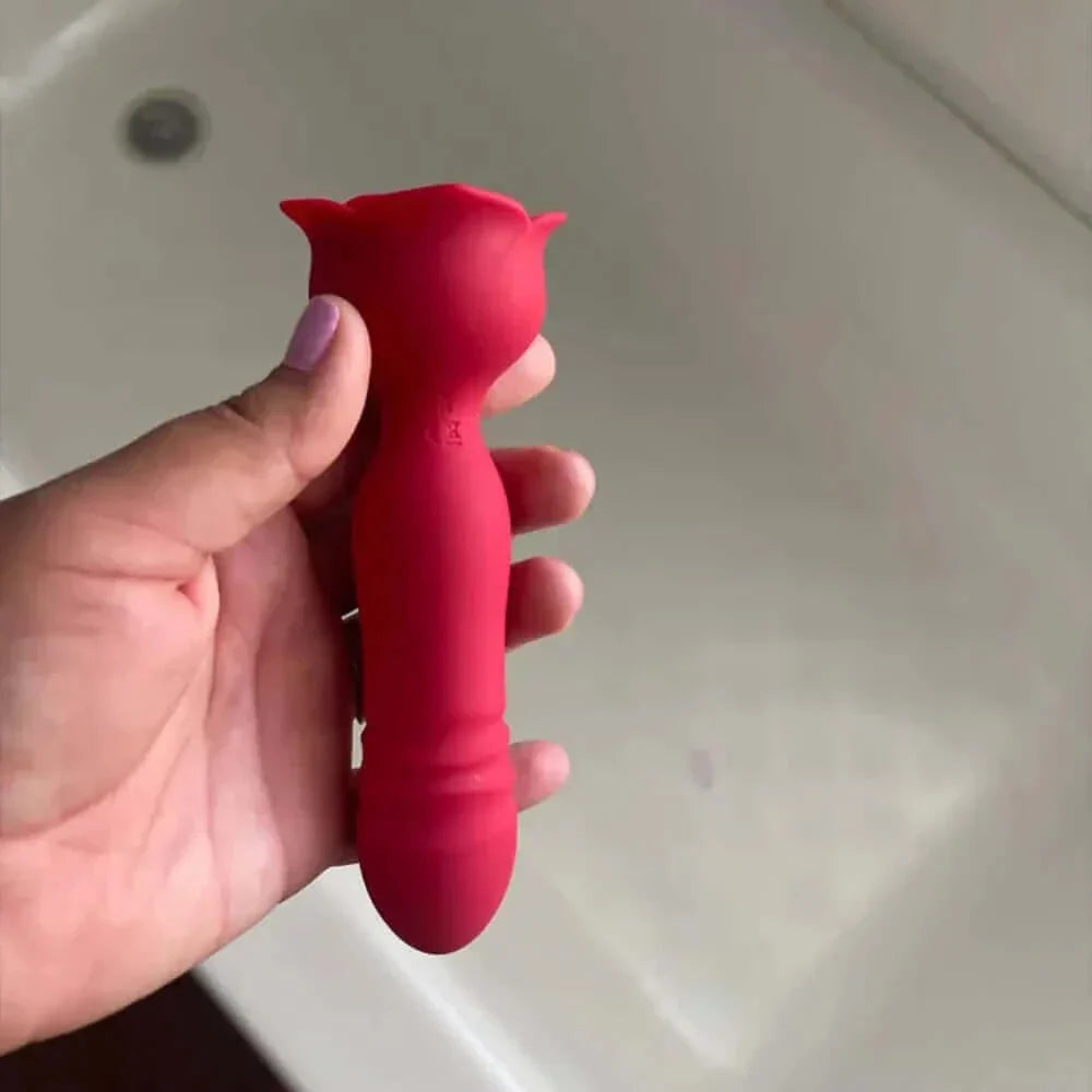 Rose Toy App-Controlled  Thrusting Anal Vibrator