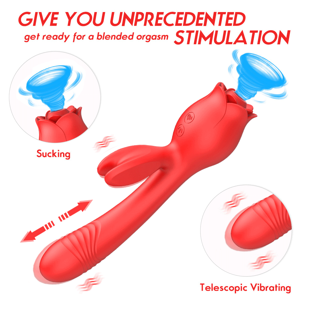 Rabbit Rose Toy: The 3-in-1 Vibrator Sensation